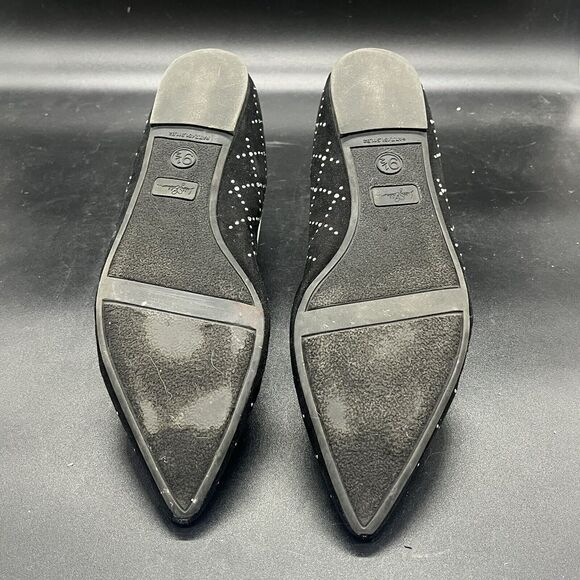 Libby Edelman Roscoe studded flats womens 9.5 black casual formal office - Picture 7 of 7